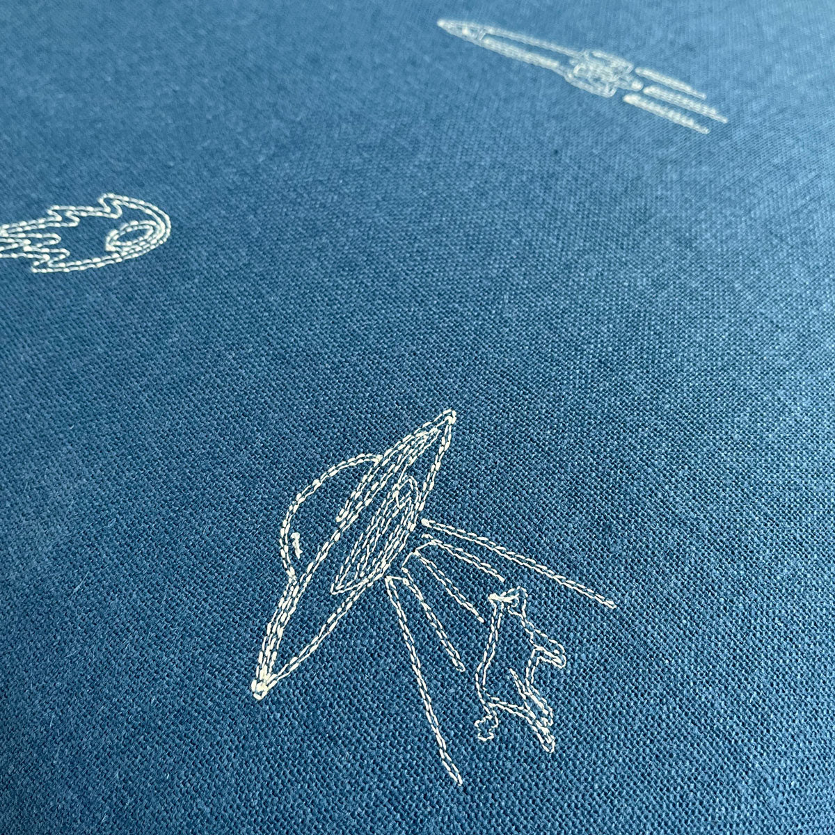 Kissen - Starman Laika (Petrolblau)